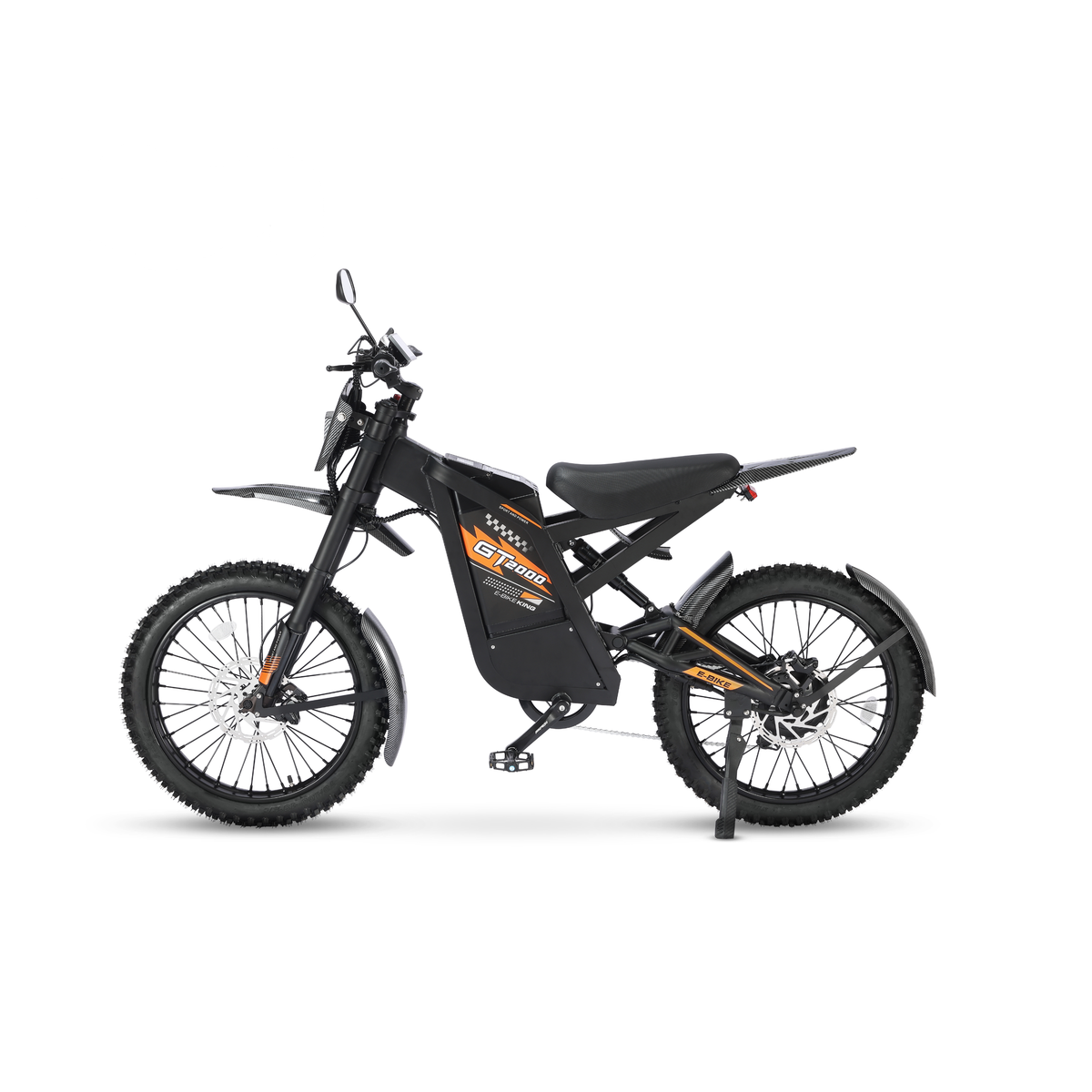 Фэтбайк Ouxi GT2000 оранжевого цвета, вид с другой стороны