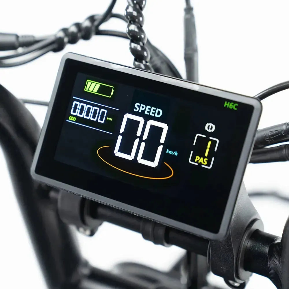 QMWheel V20 Pro fatbike in lichtgrijs, productfoto 5