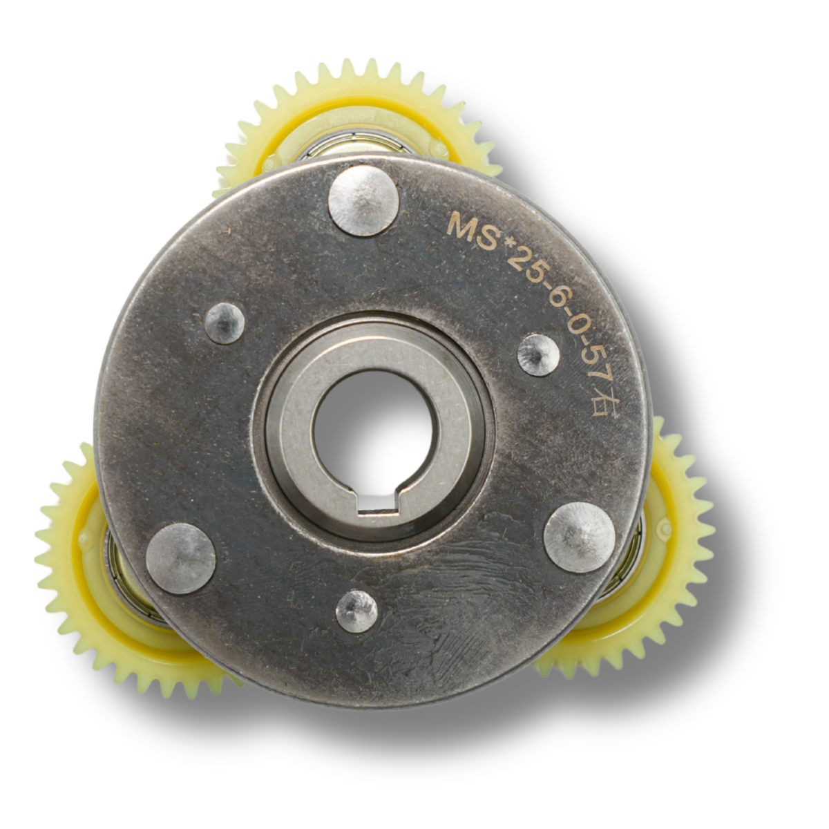 Motortandwielen Naafmotor Geel Nylon Stalen Drager