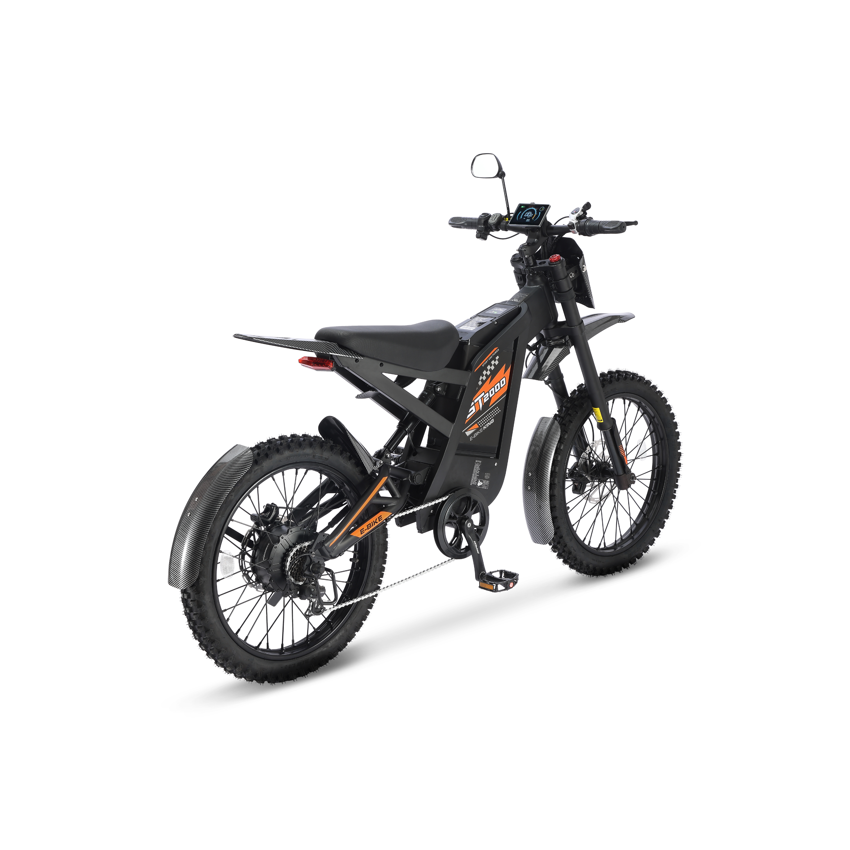 GT2000 - Electric Dirt Bike - Oranje - Opvoerbaar - Ouxi Fatbike - 6 Km/Pu Gashendel [OPTIE]
