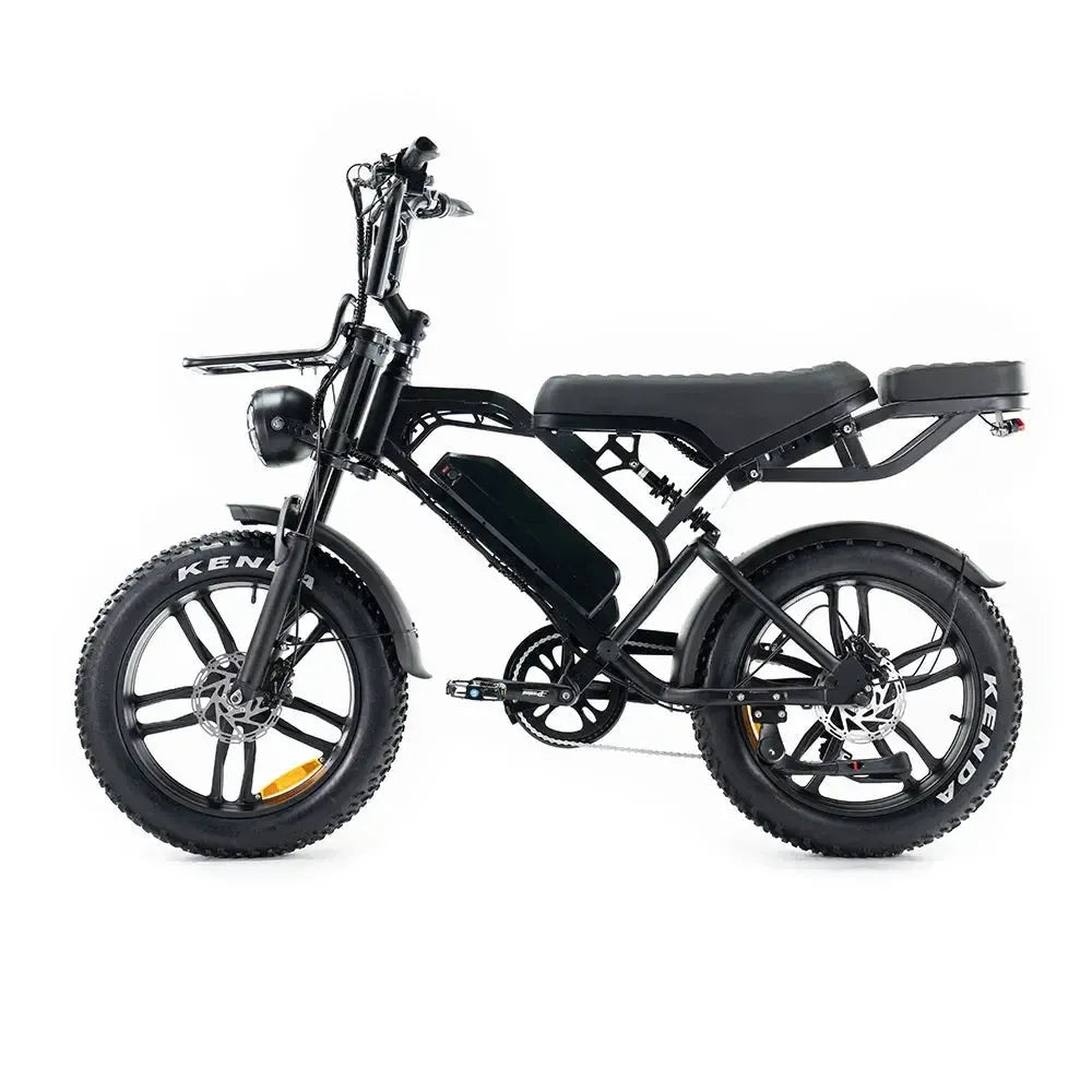 QMWheel V20 Pro fatbike in zwart, productfoto 6