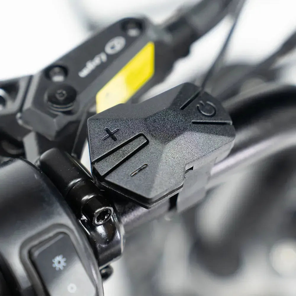 QMWheel V20 Pro fatbike in lichtgrijs, productfoto 4