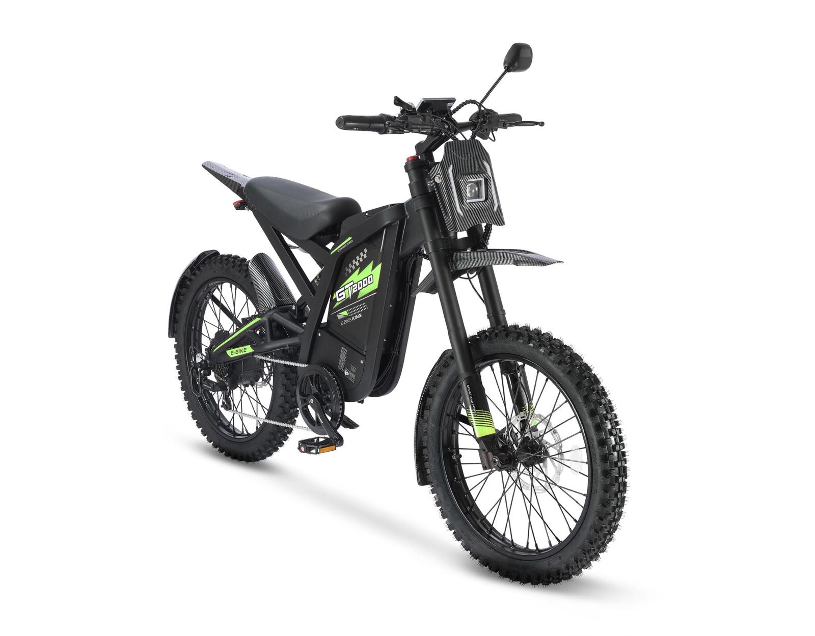 GT2000 - Ouxi Fatbike - Opvoerbaar - Electric Dirt Bike - Groen - 6 Km/Pu Gashendel