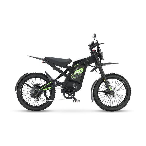 Fatbike Ouxi GT2000 w kolorze zielonym, widok z boku