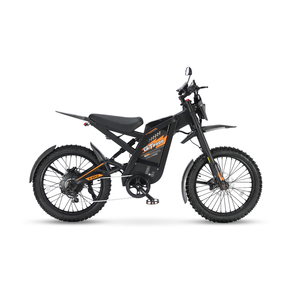 Fatbike Ouxi GT2000 w kolorze pomarańczowym, widok z boku