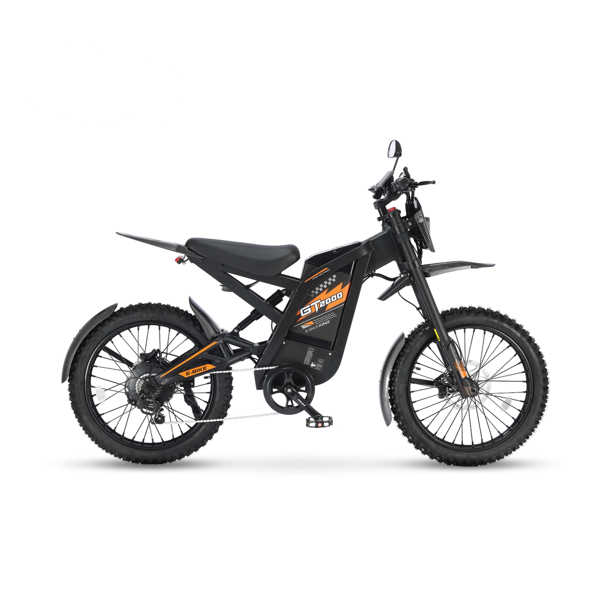 Fatbike Ouxi GT2000 w kolorze pomarańczowym, widok z boku