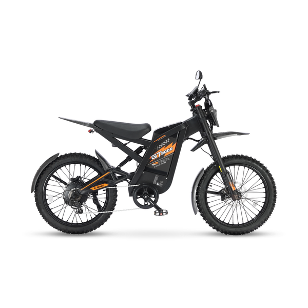 Fatbike Ouxi GT2000 w kolorze pomarańczowym, widok z boku