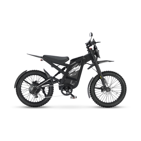Fatbike Ouxi GT2000 2.0 w kolorze czarnym, widok z boku