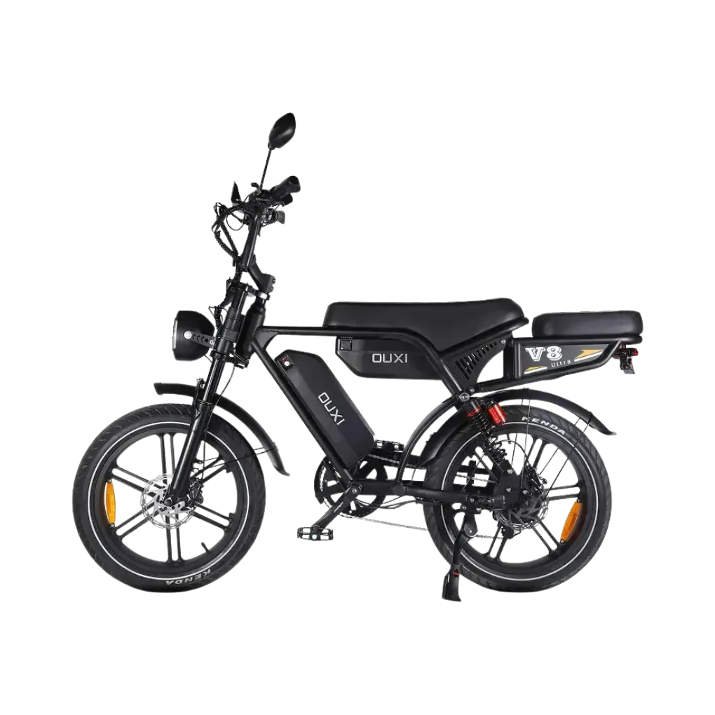 Ouxi V8 Ultra Max w kolorze czarnym, widok z boku